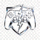 米兰电竞品牌标志，蓝色电竞风格LOGO